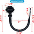 Curtain Holdbacks, 2Pcs Curtain Tiebacks Wall Mounted with Screws, Decorative Curtain Holders for Bedroom Livingroom Office Home,Black...