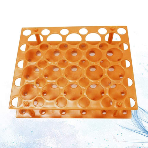 ULTECHNOVO Cleaning Supplies 15ml/50ml Tube Racks Detachable Tube Holder Scientific Experiment Accessory for Laboratory Holds 50, (Orange) Clear T...