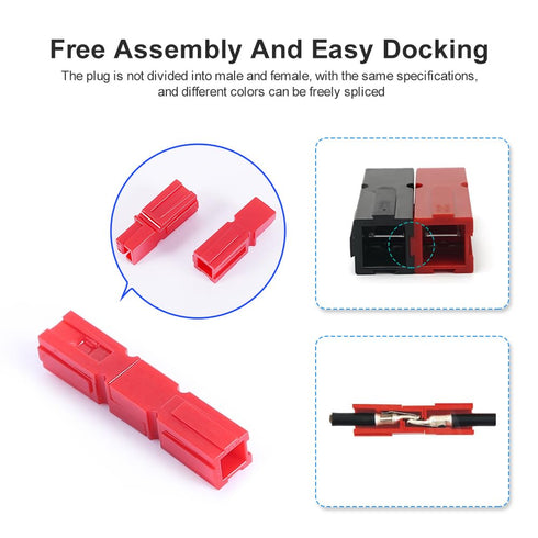 84 PCS 15/30/45 Amp Power Connectors Assortment Kit,Battery Quick Disconnect Connector Modular Power Connector, for AWG10-20 Cables.?84 PC =7 pair...