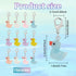 PLIGREAT 12 Pcs Colorful Duck Stitch Markers Cute 3D Swimming Duck Crochet Stitch Marker Charms with Removable Lobster Clasp Locking Knitting Mark...