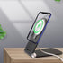 Foldable Phone Stand for Magsafe Charger, Adjustable Angle Aluminum Desk Phone Holder Mount Compatible with Magsafe Charger for iPhone 15 14 13 12...