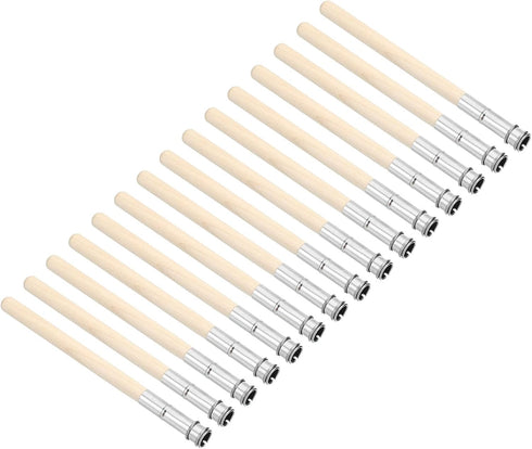 PATIKIL Pencil Extenders, 15 Pack Wooden Handle Art Adjustable Pencil Holder Extender for Artists Drawing Shading, Wood Color...