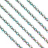 16.4 Feets 304 Stainless Steel Cable Chains Colorful Unwelded Twisted Cable Necklace Chain Link with Spool 4x3x0.7mm for DIY Bracelet Necklace Jew...