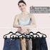 Black Velvet Hangers Clips 20 PCS, Non-Slip Velvet Clips for Suit Pant Skirt Hanger, Strong Finger Clips Perfect for Thin Flocking Hangers...