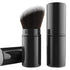 Falliny Retractable Makeup Brush, Angled Kabuki Powder Foundation Sunscreen Makeup Brush, Travel Face Blush Brush with Cover for Blush, Bronzer, B...