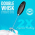 Zulay Kitchen Powerful Double Whisk Milk Frother Handheld - Foam Maker With Stand - Whisk Drink Mixer for Coffee, Mini Foamer for Latte, Matcha, F...