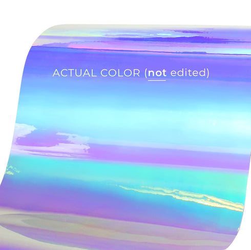 VViViD DECO65 High Gloss Unicorn Blue-to-Purple Opal Holographic Adhesive Craft Vinyl Roll for Die-Cutter and Plotting Machines (3ft x 12")...