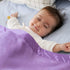 Pro Goleem Fleece Baby Blanket with 2 Inch Satin Trim Soft Plush Blanket for Boys and Girls for Babies Purple 30''x40''...