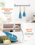 Cooking Spoon and Rice Scooper for Nonstick Cookwares, Great for Cooking and Serving Durable BPA-Free Matte Silicone, Wood Handle Spoon for Mixing...