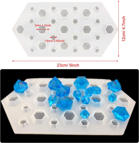 Silicone Resin Kits Assorted Style, 12 PCS Jewelry Casting Molud, 15 PCS Making Tools, Stud Earring and Eye Screw Pins for Jewelry Craft Making...