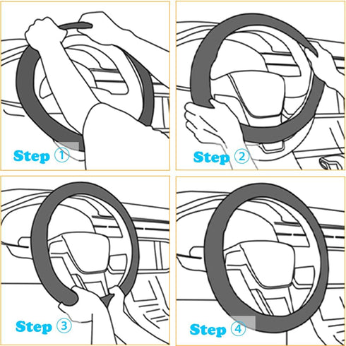 Cute Devil Car Steering Wheel Cover Non-Slip Plush Steering Wheel Covers Protector for Women Girls, Car Interior Accessories, Universal Fit 15 Inc...