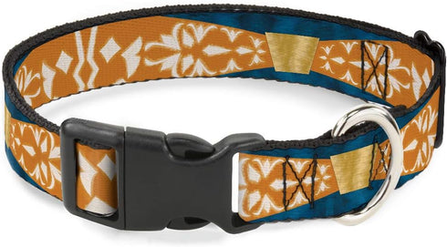 Star Wars Pet Collar, Dog Collar Plastic Buckle, Star Wars Clone Wars Ahsoka Tano Bounding Blues Orange, 11 to 16.5 Inches 1.0 Inch Wide...