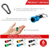 1/4 inch Hex Shank Bit Holder, 6pcs Quick Release Drill Bit Holder Keychain for Impact Driver, Portable Screwdriver Bits Holder, Aluminum Alloy, C...