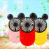 Cute Personal Mini Fan, Handheld & Portable USB Rechargeable Fan with Beautiful LED Light, 3 Adjustable Speeds, Portable Holder, for Indoor Or Out...