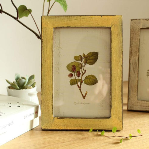 4x6 Inch Rustic Picture Frames - Farmhouse distressed frames 100% Reclaimed Wood Photo Frames for Tabletop or Wall Mounting - Vertical & Horizonta...