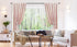 Treatmentex Pom-Pom Pink Half-Blackout Curtains 45'''' Short Window Curtain Set for Girls Baby Nursery Room Darkening Drapes 2 Panels Rod Pocket,A...