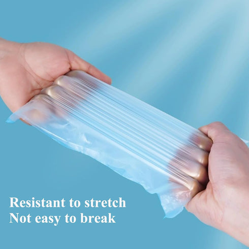 100 Pack Small Garbage Bags - White - Perfect for Desktop Trash Cans - Odorless...