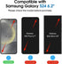 amFilm [3+3Pack Auto-Alignment Magnetic OneTouch for Samsung Galaxy S24 5G 6.2" Tempered Glass Screen Protector+3 Camera Lens Protector,30 Seconds...