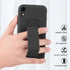LAUDTEC Silicone Kickstand Case Compatible with iPhone XR case Vertical and Horizontal Stand Hand Strap Metal Kickstand, Flexible Soft Liquid Sili...