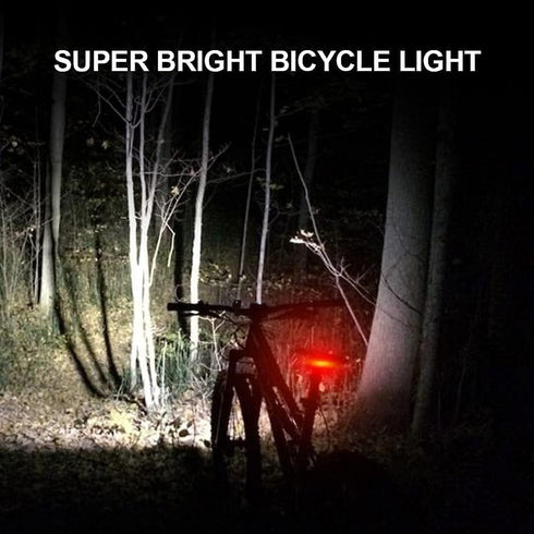 1200 Lumens Bike Lights Front and Back,3 LED USB Rechargeable Bicycle Light,Super Bright Bike Lights for Night Riding,Bike Headlight with Power Ba...