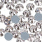 Dowarm Crystal Clear Hotfix Crystals, Hot Fix Rhinestones for Crafts Clothing, Flatback Glass Gems for Dance Costumes, SS34 144 Pieces, White...