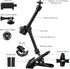 Clip Clamp Phone Holder for Desk/Table/Easel/Board/Shelf,Compatible with 3.5~7.5 inch iPhone/GoPro/Webcam/Blink Camera,Aluminium Alloy 10 inch Len...