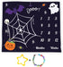 Halloween Theme Baby Monthly Milestone Blanket, 48x40in Soft Flannel, Ghost and Pumpkin Skull Background, Newborn Mom Gifts, Baby Shower Age Growt...