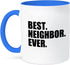 3dRose Best Neighbor Ever Mug, 11 oz, Blue...