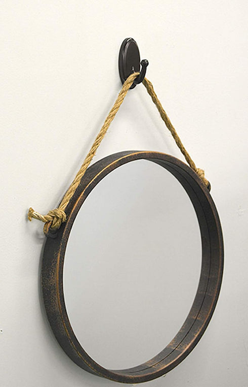 HIGH & MIGHTY 515820 Decorative Metal Hook, Easy Tool-Free Dry Wall Installation, Oval, Holds up to 25lb, Bronze...