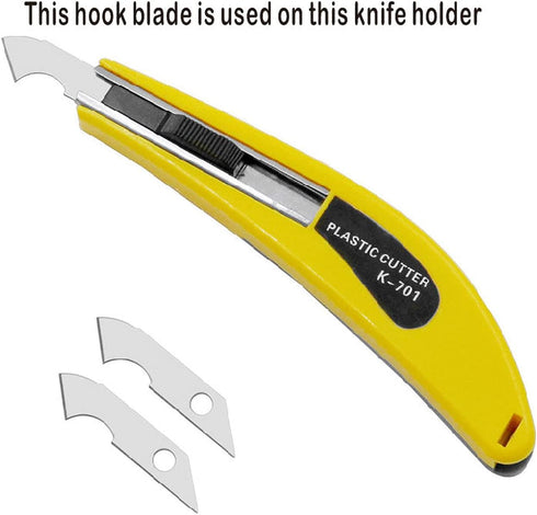 Acrylic Plexiglass Sheet Cutter Hook Knife Replacement Blade, Contains 30 Hook Blades, NO Knife holder....