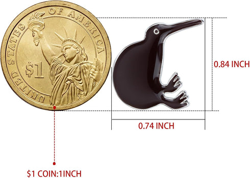 Kiwi Bird Cufflinks For Men With Gift Box...