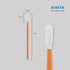 2.8" Cleaning Polyester Swabs (100 pcs, Orange, Length/Swab Head Width=72 mm/3.7 mm, Round Head) Tiny Knitted Polyester Lint-Free Swabs General Pu...