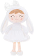 Gloveleya Baby Girl Gift Plush Bunny Dolls First Baby Doll Toddlers Rabbit Toy Bunny Gifts for Girl White 12 Inches...