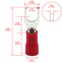Baomain Red Insulated Fork Spade Wire Connector Electrical Crimp Terminal 16-22AWG #8 USA Screw (200PCS)...