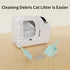Convenient Pet Cats Toilet Cleaning Kit with Cat Litter Box Scooper/Cat Litter Picker/Handheld Dustpan/Broom/Brush/Paste Hooks Good for self Clean...