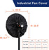Industrial Fan Cover, Outdoor Fan Cover, Heavy Duty Waterproof & Dustproof Fan Cover for 16-20" Stand Pedestal Fan, Wall Mount Fan and Outdoor/Pat...