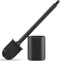 Toilet Brush and Holder, Flexible Silicone Toilet Bowl Brush for Bathroom Deep Cleaning, Toilet Cleaner Brush Set, Wall Mounted/Floor Standing, Bl...
