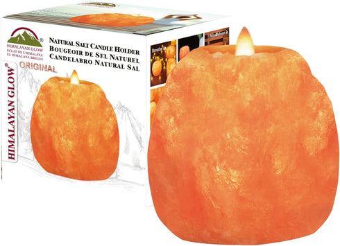 Himalayan Glow Hand Carved Himalayan Salt Candle Holders, Home Decor Item great as a Night light...
