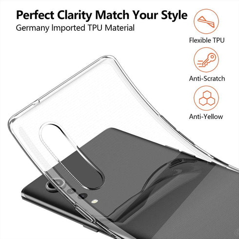 Clear Case for LG Velvet 5G, Slim Thin Flexible TPU Silicone Soft Skin Gel Rubber Anti-Scratch Shockproof Protective Cover for LG Velvet 5G,Clear...
