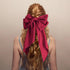 Hair Bows for Women Satin Silk Hair Bow Hair Ribbons Oversized Long Tail Bow Hair Clips Large Hair Ribbon Barrettes Metal Clips Bowknot Cute Girls...