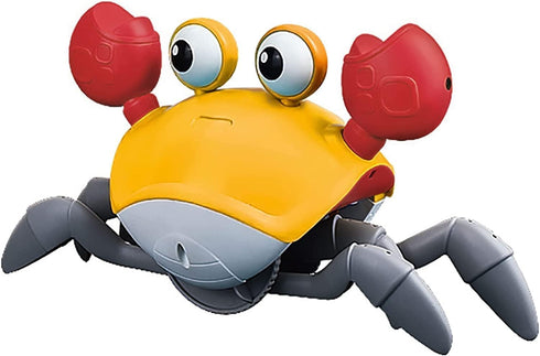 Dog Toys Escaping Crab Crawling Dog Toy with Music Control & Lights, Dancing Crab Dog Toy Obstacle Avoidance Interactive Fun Toys for Puppy/Small/...