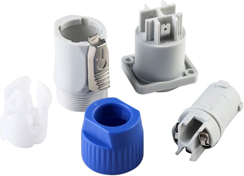 Powercon Connector Input and Output 2 Set, Suitable for Nac3fca Powercon Power Connector Plug, Powercon Female Jack Ac Connector to Male Powercon...