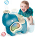Elephant Blowing Ball Walking Car Toys with Music Light Baby Crawling Toys Tummy Time Interactive Toddler Infant Toy Automatically Avoid Obstacles...