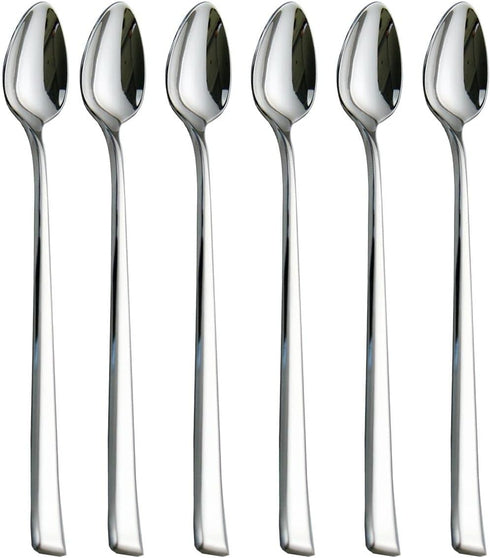 Iced Tea Spoons, Mixing Spoons,18/10 Stainless Steel Stirring Spoon, set of 6 Pieces-7.9 Inch...