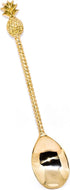 Living Explorers Long Gold Pineapple Antique Cast Brass Bar Spoon for Coffee, Dessert and Cocktail....