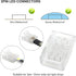 VIPMOON 12Pcs 3Pin LED Strip Light Connectors Strip to Strip Quick Connection for 10mm Wide Waterproof or Non-Waterproof WS2811 WS2812B Gapless So...