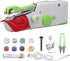 Diydeg Handheld Sewing Machine, Mini Portable Electric Sewing Machine, Ergonomic Battery Powered Portable Mending Machine Quick Stitch Tool for DI...