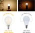 Frosted E12 LED Light Bulbs 25-Watt Equivalent, Warm White 2700K, 2W G15/G50 Globe LED Bulb for Beside Lamp Ceiling Fan Pendant Lights Chandelier ...