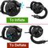 BUYMAX Electric Air Pump High Power Air Pump Inflator & Deflator Valve with 5 Nozzles for Air Mattress, Swimming Rings, Airbeds, Rafts, Inflatable...