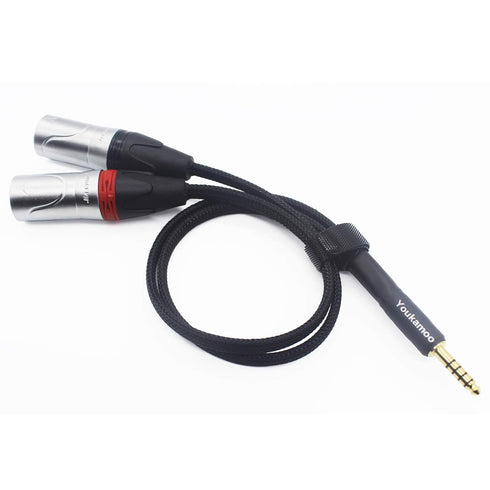Youkamoo 4.4mm to Dual XLR Male Balanced Headphone Audio Adapter Cable 1 FT, 4.4mm to XLR Balanced Adapter Cable...